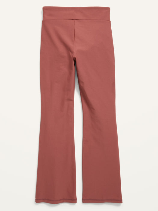 High-Waisted PowerSoft Flared Split-Hem Performance Leggings for Girls