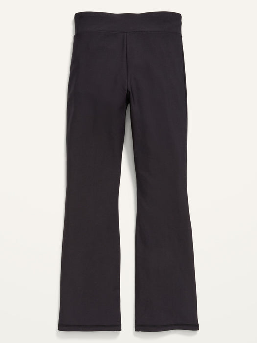 High-Waisted PowerSoft Flared Split-Hem Performance Leggings for Girls