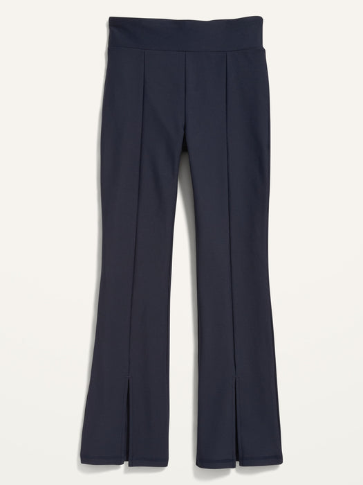 High-Waisted PowerSoft Flared Split-Hem Performance Leggings for Girls