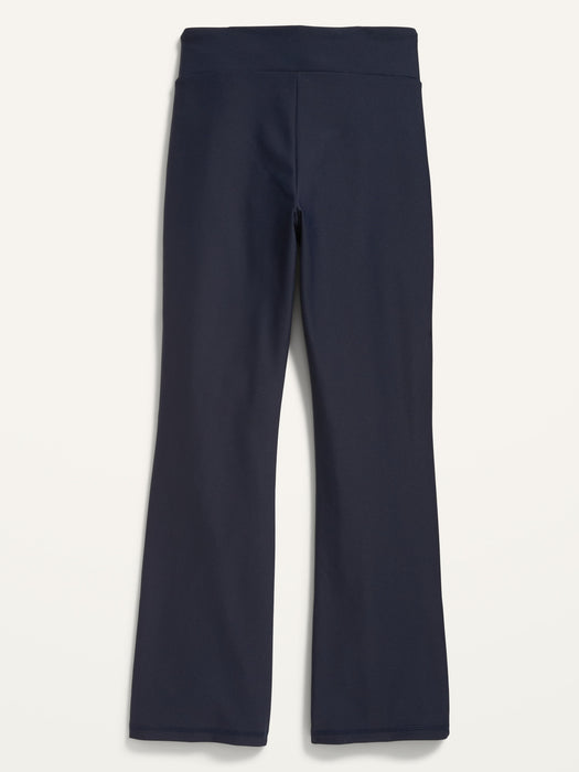 High-Waisted PowerSoft Flared Split-Hem Performance Leggings for Girls