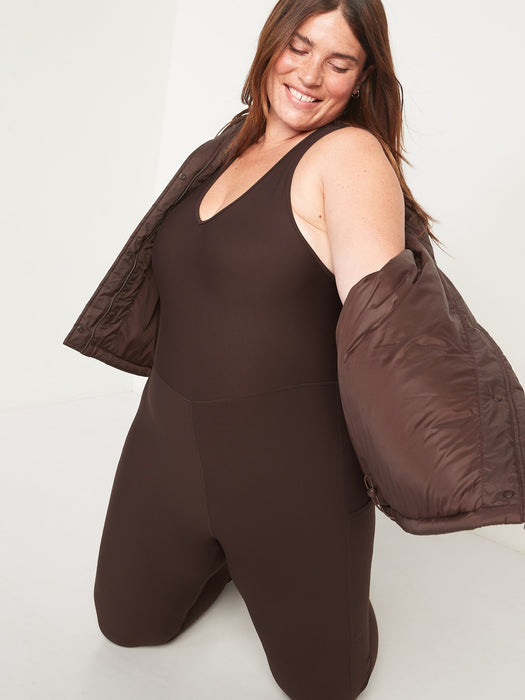 PowerSoft Sleeveless Open-Back Bodysuit for Women -- 25-inch inseam