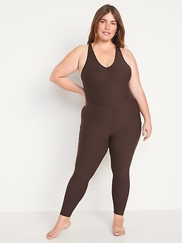 PowerSoft Sleeveless Open-Back Bodysuit for Women -- 25-inch inseam