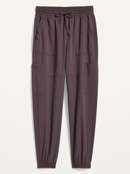 Extra High-Waisted StretchTech Performance Cargo Jogger Pants for Women