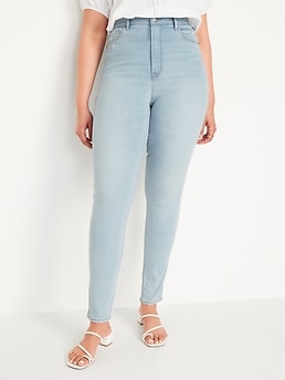 Extra High-Waisted Rockstar 360° Stretch Super-Skinny Jeans for Women