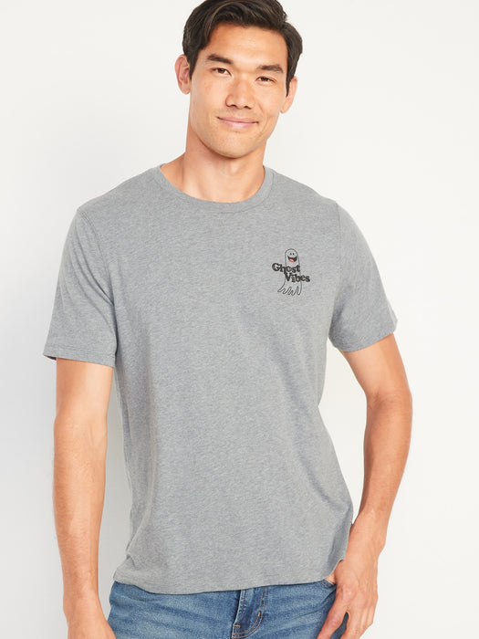 Matching Graphic T-Shirt for Men - Gray