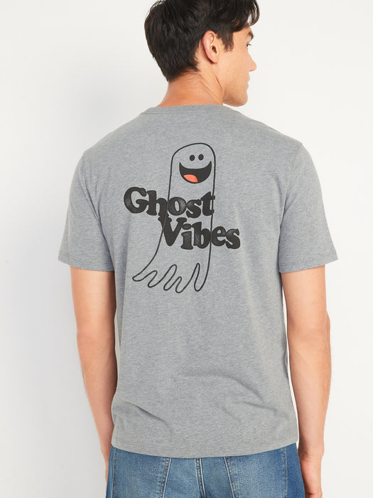 Matching Graphic T-Shirt for Men - Gray