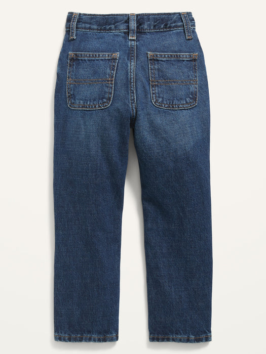 Unisex Loose Roll-Cuff Ripped Jeans for Toddler