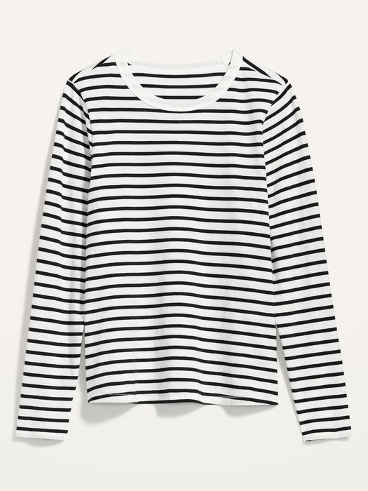Long-Sleeve EveryWear Striped T-Shirt for Women