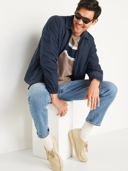 Soft-Washed Center-Stripe Long-Sleeve T-Shirt for Men