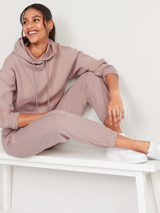 Dynamic Fleece Pullover Hoodie for Women - Pink