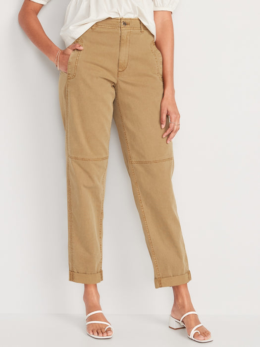 High-Waisted Slouchy Balloon Workwear Pants for Women