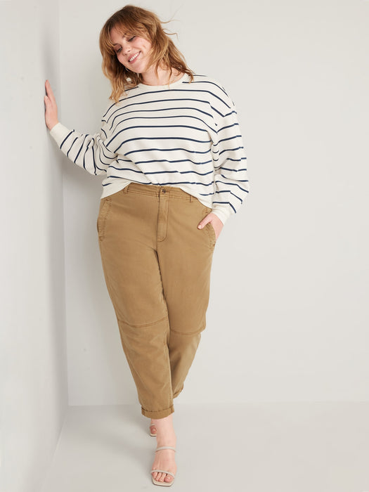 High-Waisted Slouchy Balloon Workwear Pants for Women