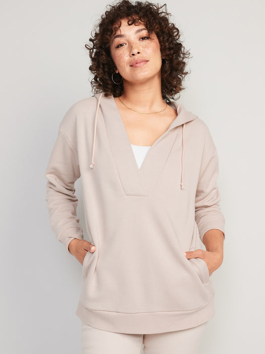 Maternity Cross-Front Nursing Pullover Hoodie