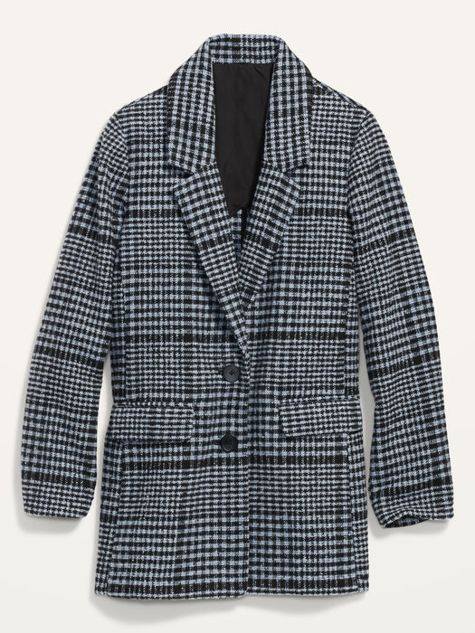 Soft-Brushed Oversized Blazer for Women
