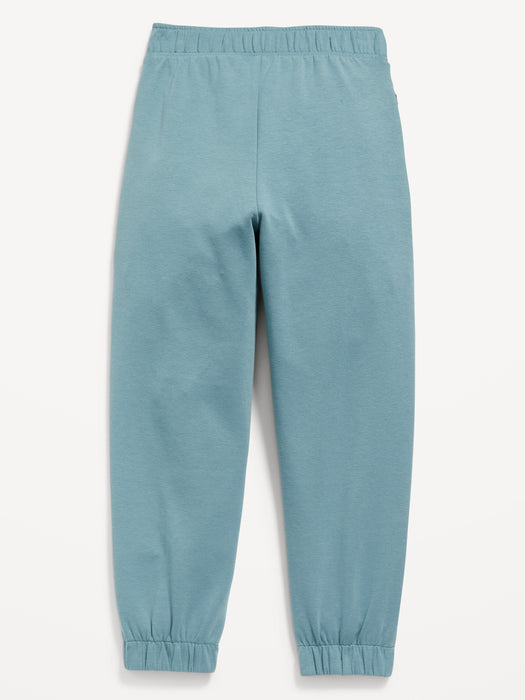 High-Waisted Dynamic Fleece Zip-Pocket Jogger Sweatpants for Girls