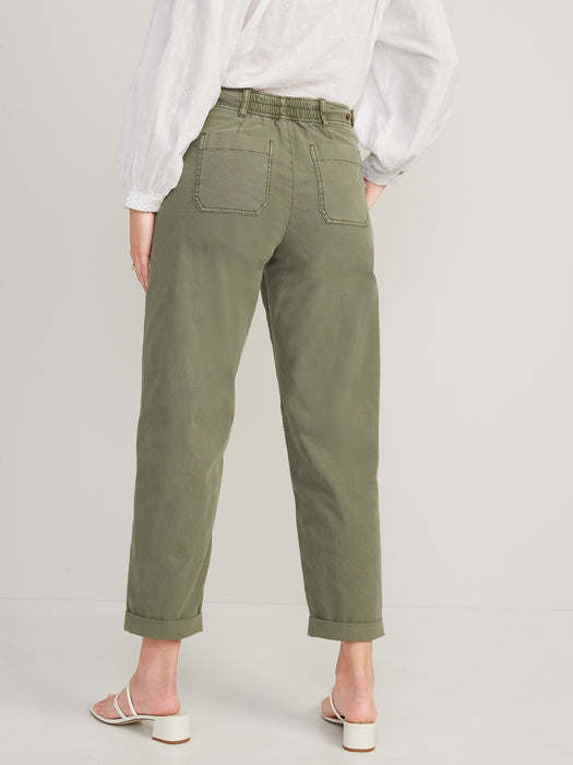 High-Waisted Slouchy Balloon Workwear Pants for Women