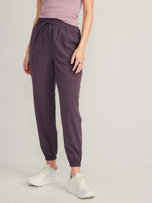 Extra High-Waisted StretchTech Performance Cargo Jogger Pants for Women