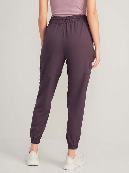 Extra High-Waisted StretchTech Performance Cargo Jogger Pants for Women