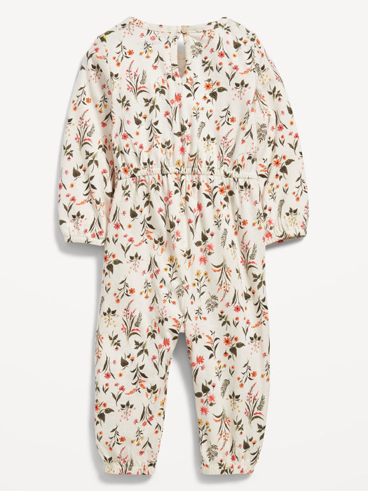 Printed Long-Sleeve Jersey Jumpsuit for Baby - Multi