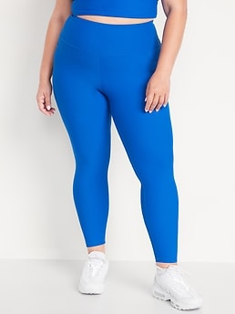 High-Waisted PowerSoft 7/8-Length Side-Pocket Leggings for Women