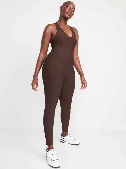 PowerSoft Sleeveless Open-Back Bodysuit for Women -- 25-inch inseam