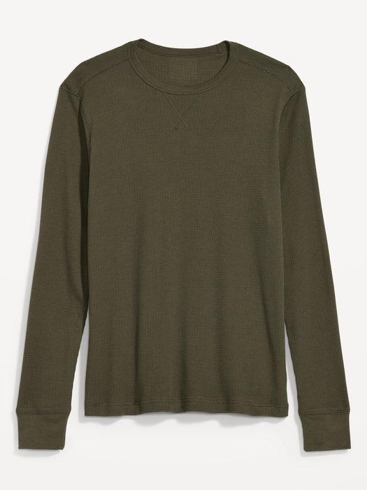Thermal-Knit Long-Sleeve T-Shirt for Men