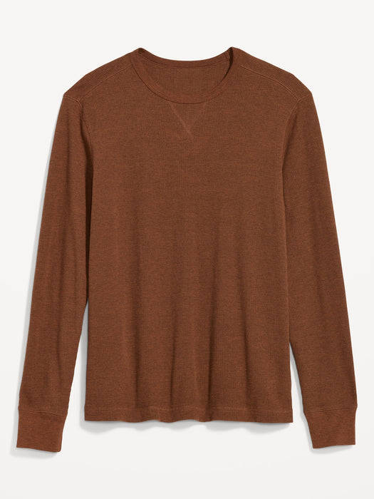 Thermal-Knit Long-Sleeve T-Shirt for Men