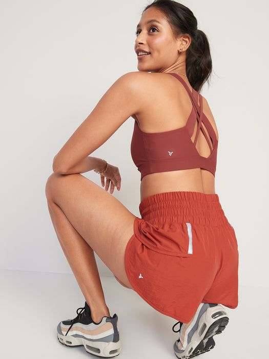 Medium Support PowerSoft Strappy Sports Bra for Women