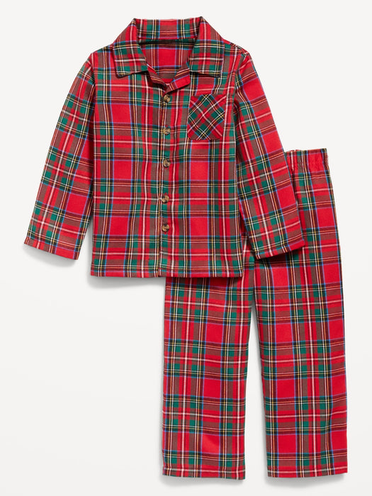 Unisex Matching Print Pajama Set for Toddler & Baby