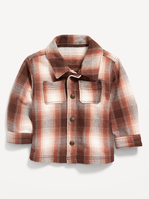 Plaid Pocket Shacket for Baby - Multi