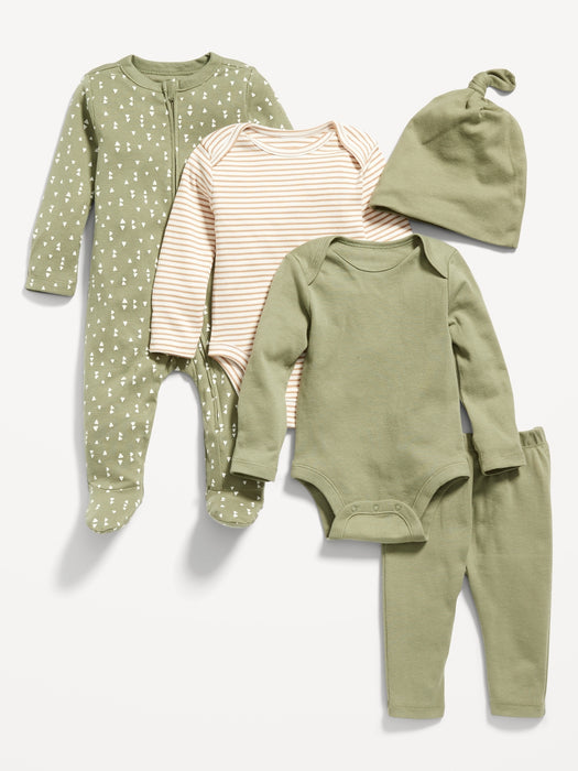 Unisex Layette Essentials 5-Pack for Baby
