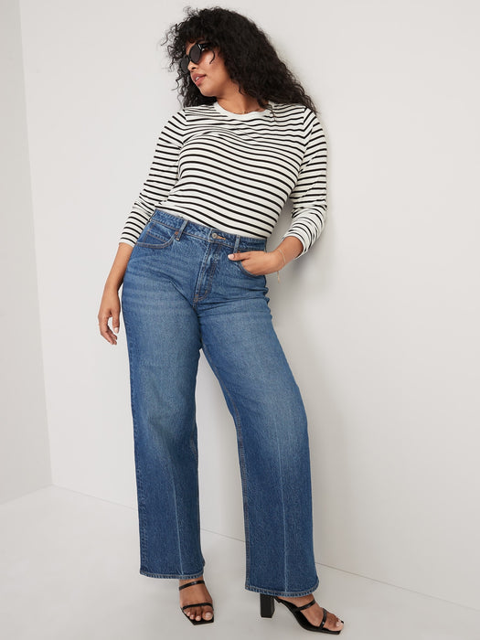Long-Sleeve EveryWear Striped T-Shirt for Women