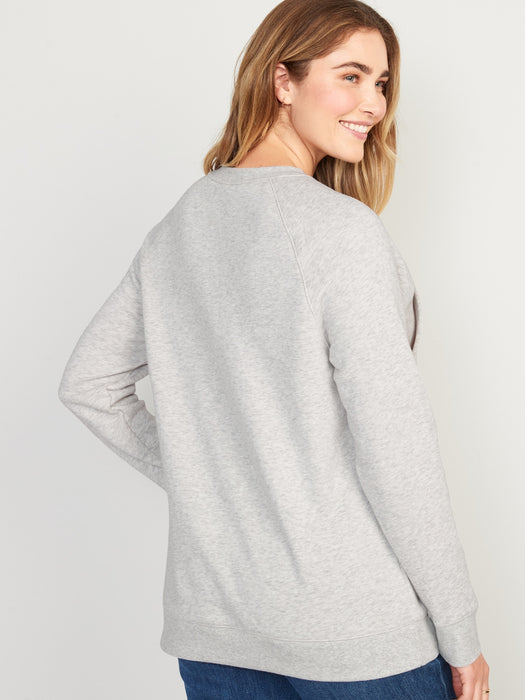 Maternity Vintage Nursing Sweatshirt - Gray