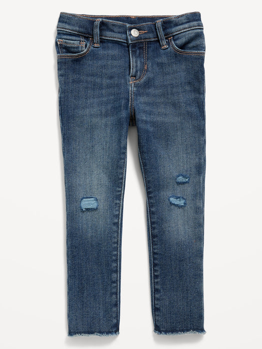 Unisex Rockstar 360° Stretch Ripped Raw-Hem Jeggings for Toddler