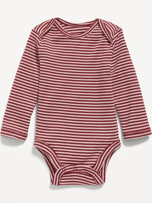 Unisex Long-Sleeve Printed Bodysuit for Baby