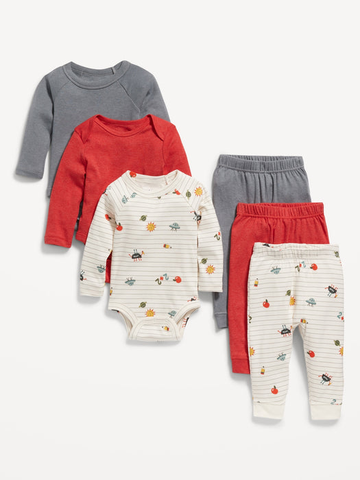 Unisex Bodysuits & Pants Stock-Up 6-Pack for Baby