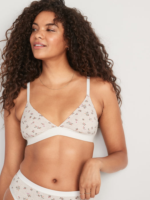 High-Rise Supima® Cotton-Blend Bikini Underwear for Women - White