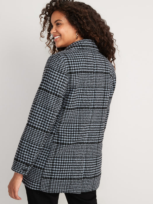 Soft-Brushed Oversized Blazer for Women