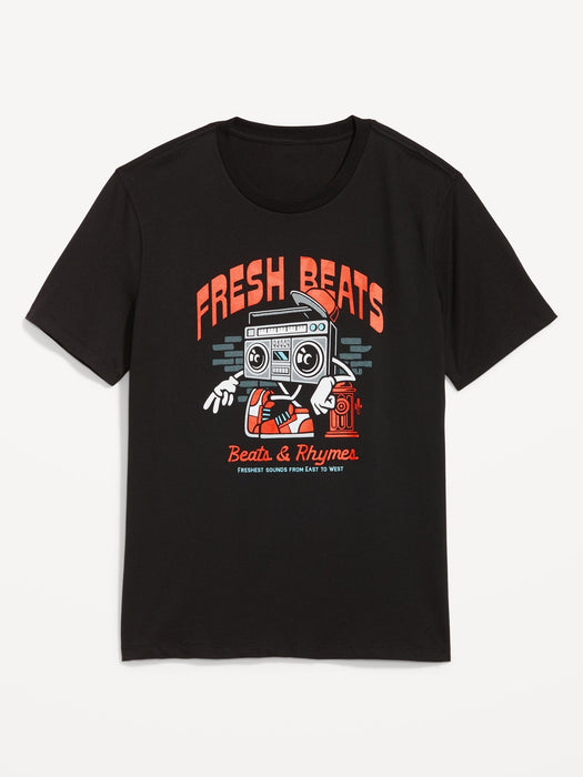 Soft-Washed Graphic T-Shirt for Men