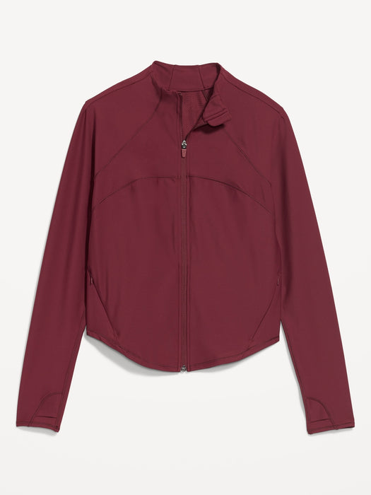 PowerSoft Cropped Full-Zip Performance Jacket for Women