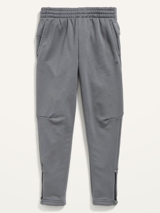 Go-Dry Cool French Terry Ankle-Zip Track Pants for Boys