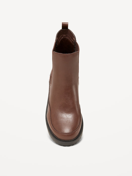 Faux-Leather Chelsea Boots for Girls