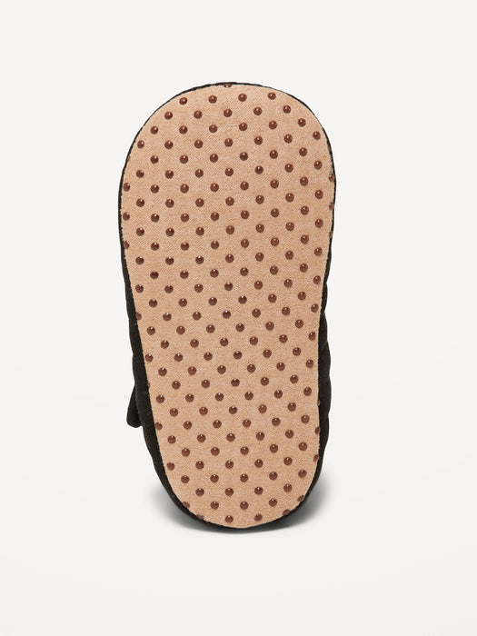 Faux-Suede Quilted Mary-Jane Flats for Baby