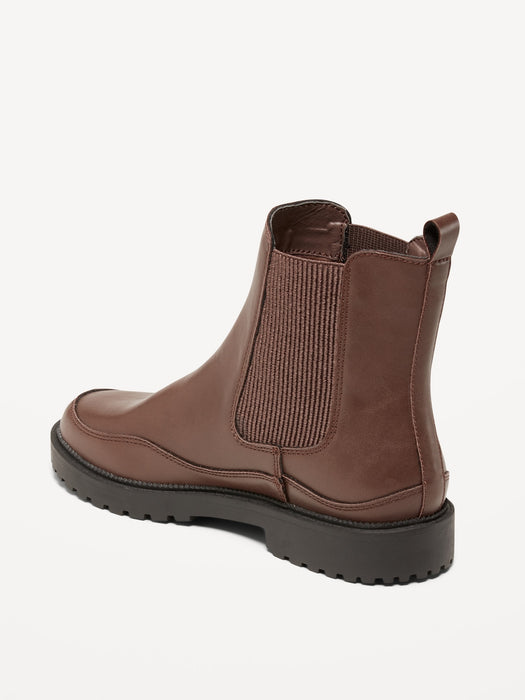 Faux-Leather Chelsea Boots for Girls