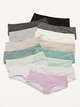Printed Hipster Underwear 14-Pack for Girls