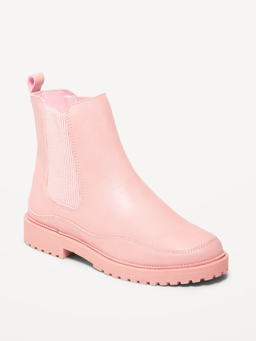 Faux-Leather Chelsea Boots for Girls