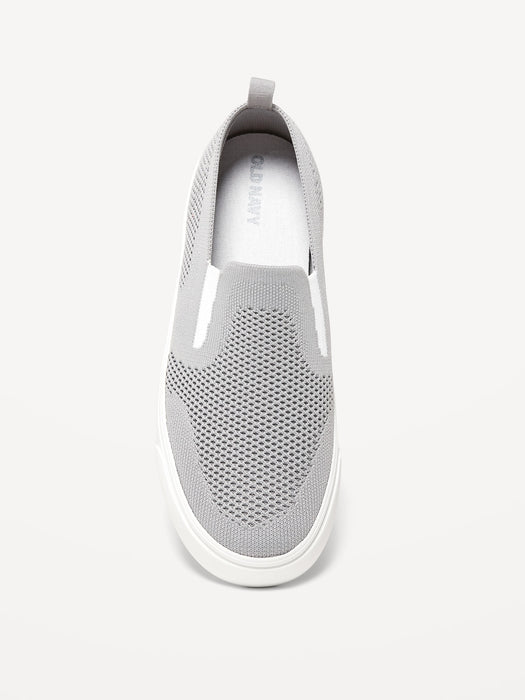 Gender-Neutral Soft-Knit Slip-On Sneakers for Kids
