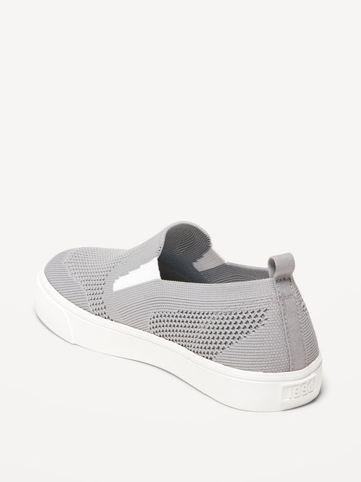 Gender-Neutral Soft-Knit Slip-On Sneakers for Kids