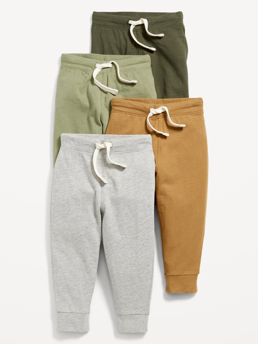 Unisex 4-Pack Functional-Drawstring Pants for Toddler - Green