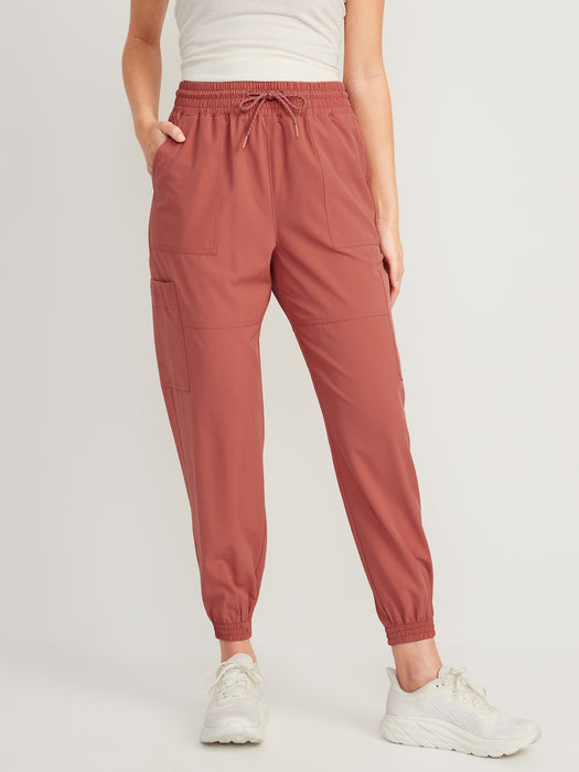 Extra High-Waisted StretchTech Performance Cargo Jogger Pants for Women